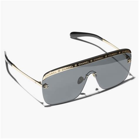 chanel gold shield sunglasses|chanel polarized sunglasses for women.